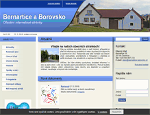 Tablet Screenshot of bernartice-borovsko.cz